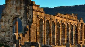 Volubilis abriga as mais importantes ruínas romanas do século I...