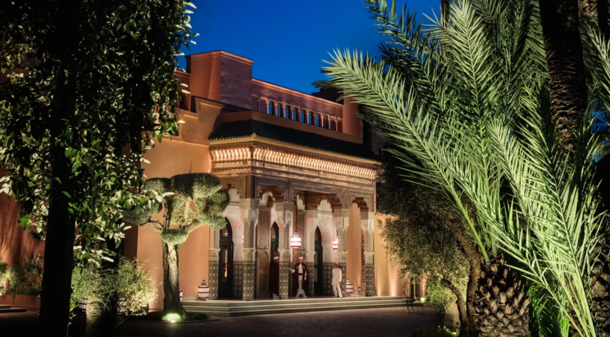 Fachada do Lamounia, em Marrakesh