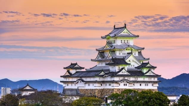 O Castelo de Himeji, no Japão