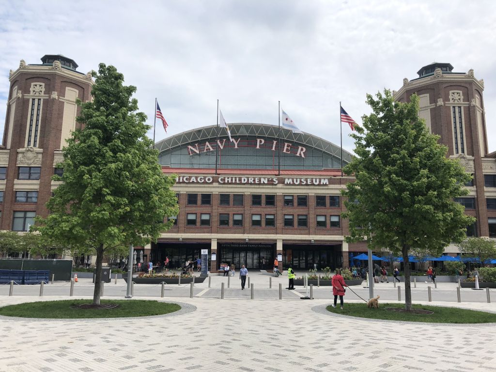 Fachada do Chicago's Children Museum, na área de Navy Pier, em Chicago 