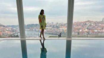 Hotel na cidade Vila Nova de Gaia possui ainda um restaurante duas estrelas Michelin, spa com tratamento a base de uvas e as melhores vistas para o Porto