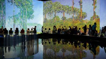 Mostra no Parque Villa-Lobos faz visitantes "mergulharem" em 285 obras do artista impressionista francês com ajuda de projeções em 360º, efeitos visuais e trilha sonora original