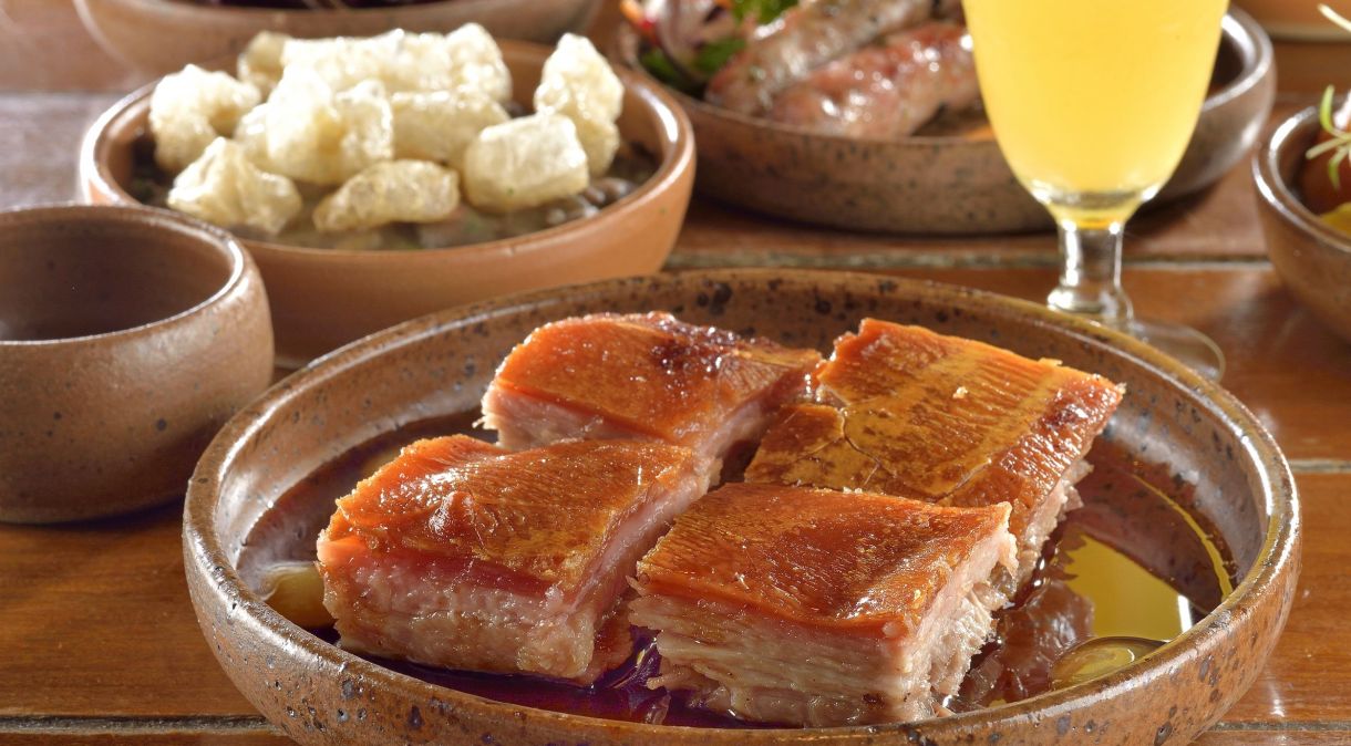 Porco San Zé d'A Casa do Porco, premiado restaurante que tem a proteína como protagonista