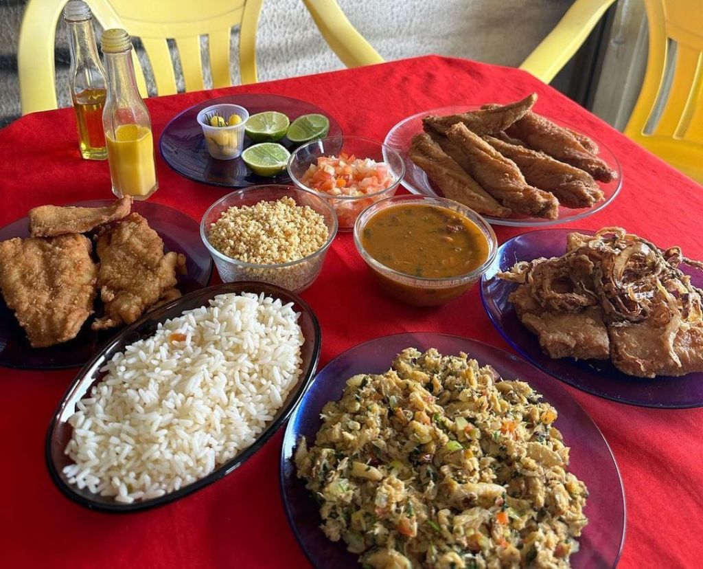 Pratos do restaurante da Alzira, em Belém do Pará