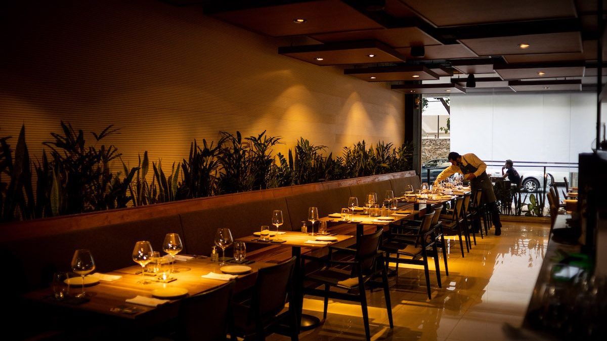 Ambiente do Pacato, do chef Caio Soter, que recebe chefs de vários estados para um jantar a dez mãos