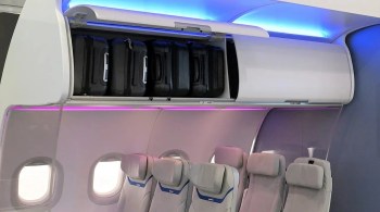 Fabricante projetou compartimentos de aviões que podem ser reformados em até cinco dias e promete criar 60% mais espaço para mala de cabine com rodas