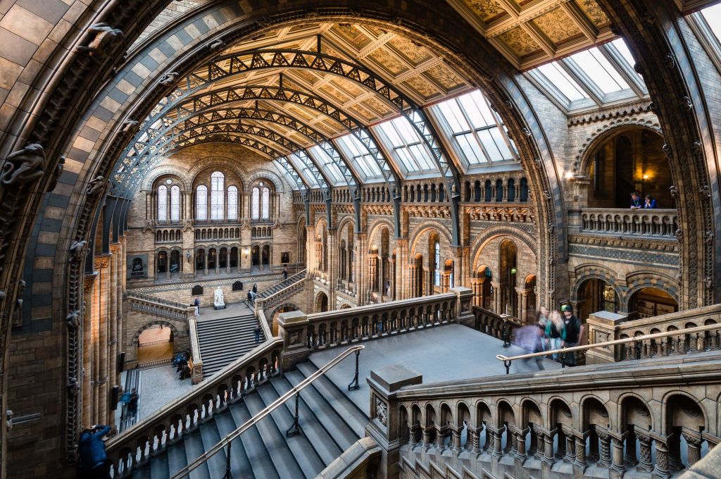 Interior do Museu de História Natural de Londres