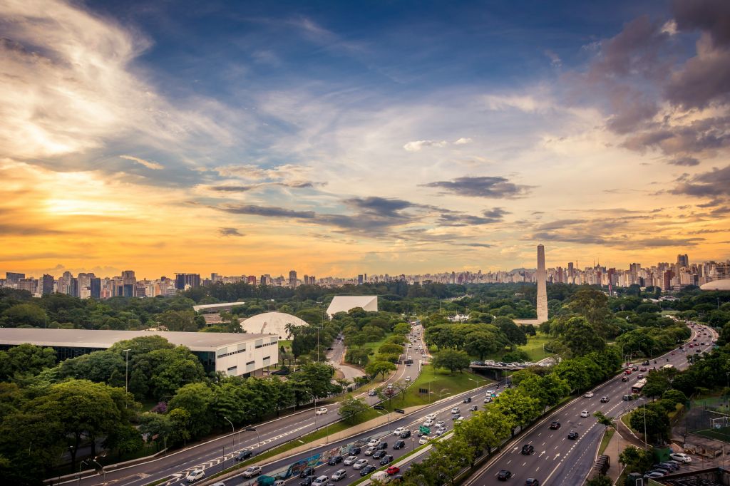 Vista para o Parque Ibirapuera, em São Paulo