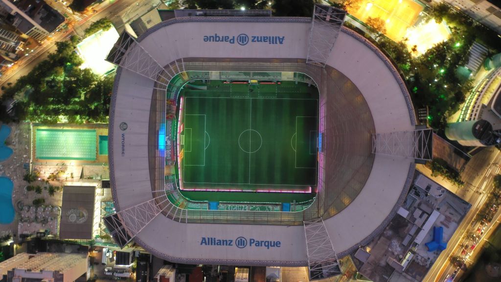 Imagem aérea Allianz Parque