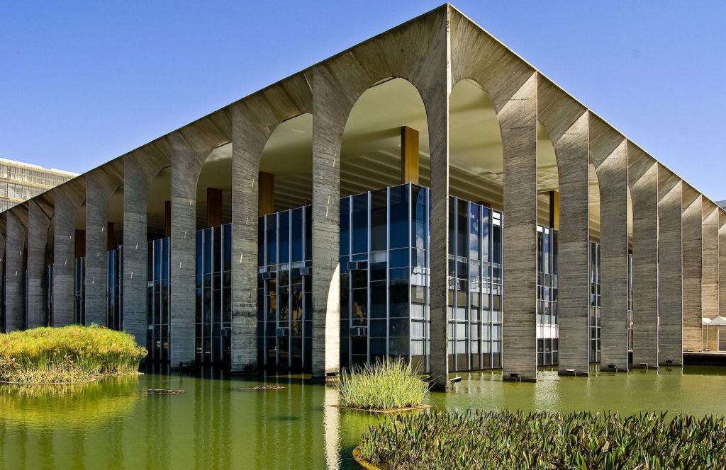Fachada do Palácio do Itamaraty, em Brasília