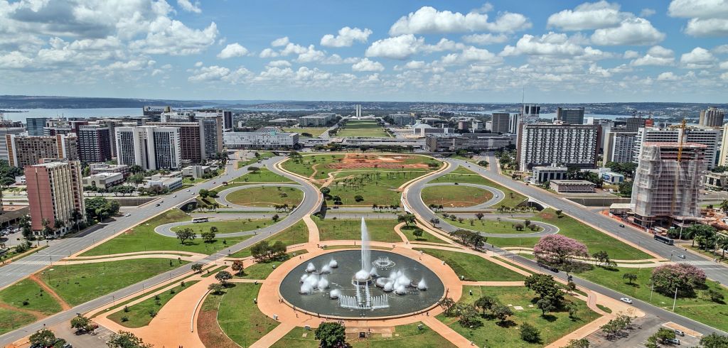 Vista do Eixo Monumental de Brasília a partir da Torre de TV