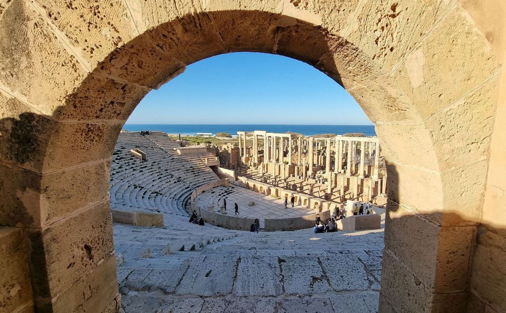 Lepcis Magna já foi uma próspera cidade portuária romana