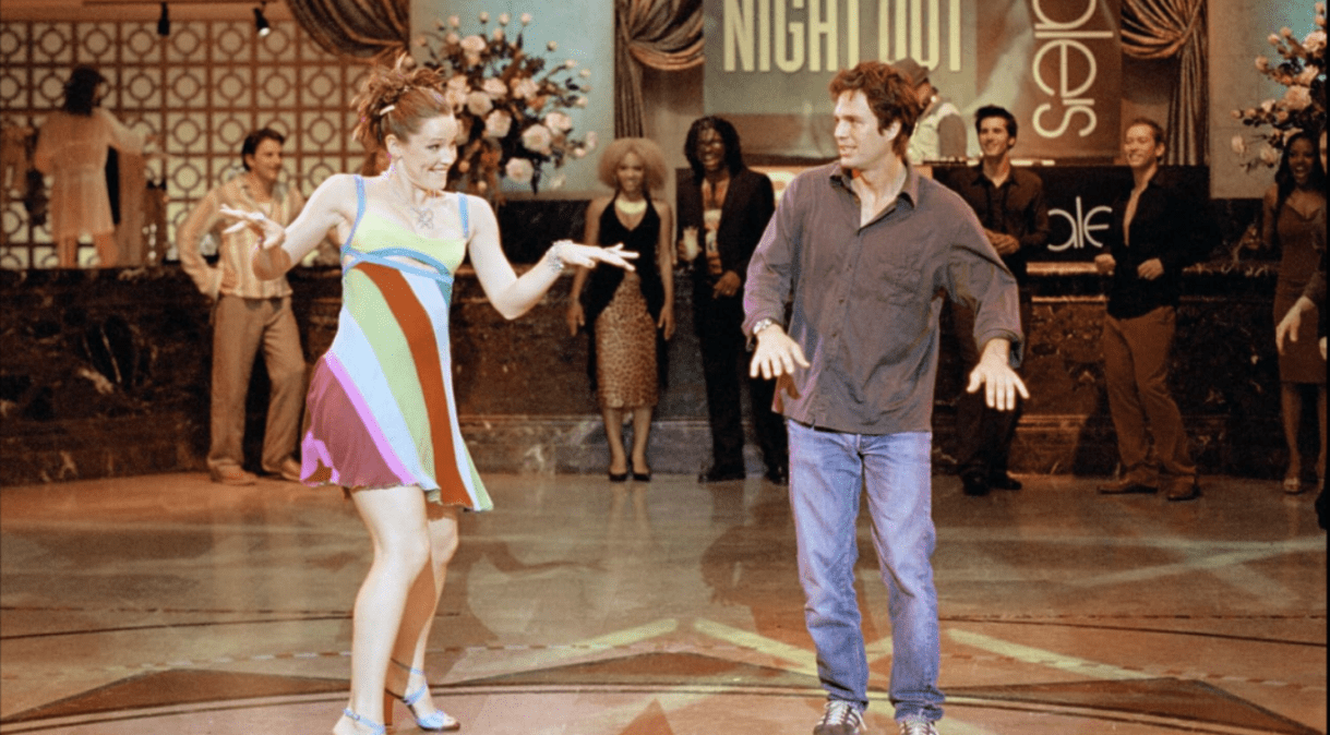 Jennifer Garner e Mark Ruffalo interpretam Jenna Rink e Matt Flamhaff em cena de dança emblemática de "De Repente 30"