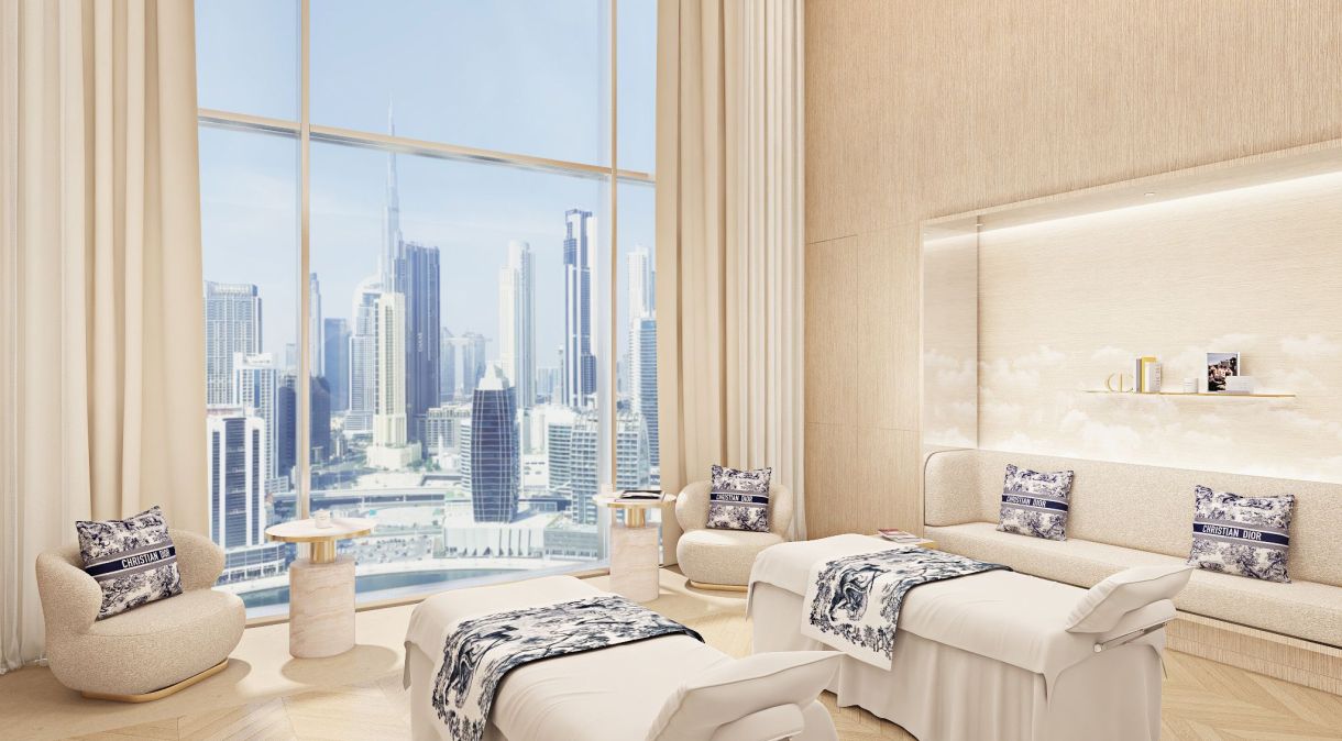 Spa Dior em Dubai fica no 29º andar do The Lana, hotel cinco estrelas com vista para os arranha-céus da cidade