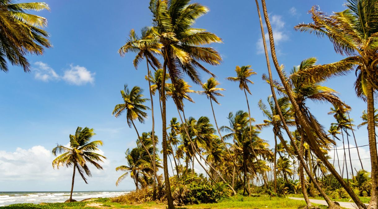 A praia de Mayaro é a mais longa praia de Trinidad