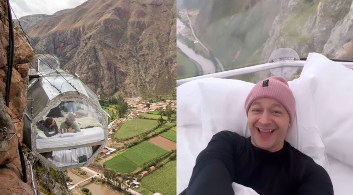 Skylodge e Starlodge Adventure ficam no Vale Sagrado, no Peru, com cabines transparentes para hospedagem