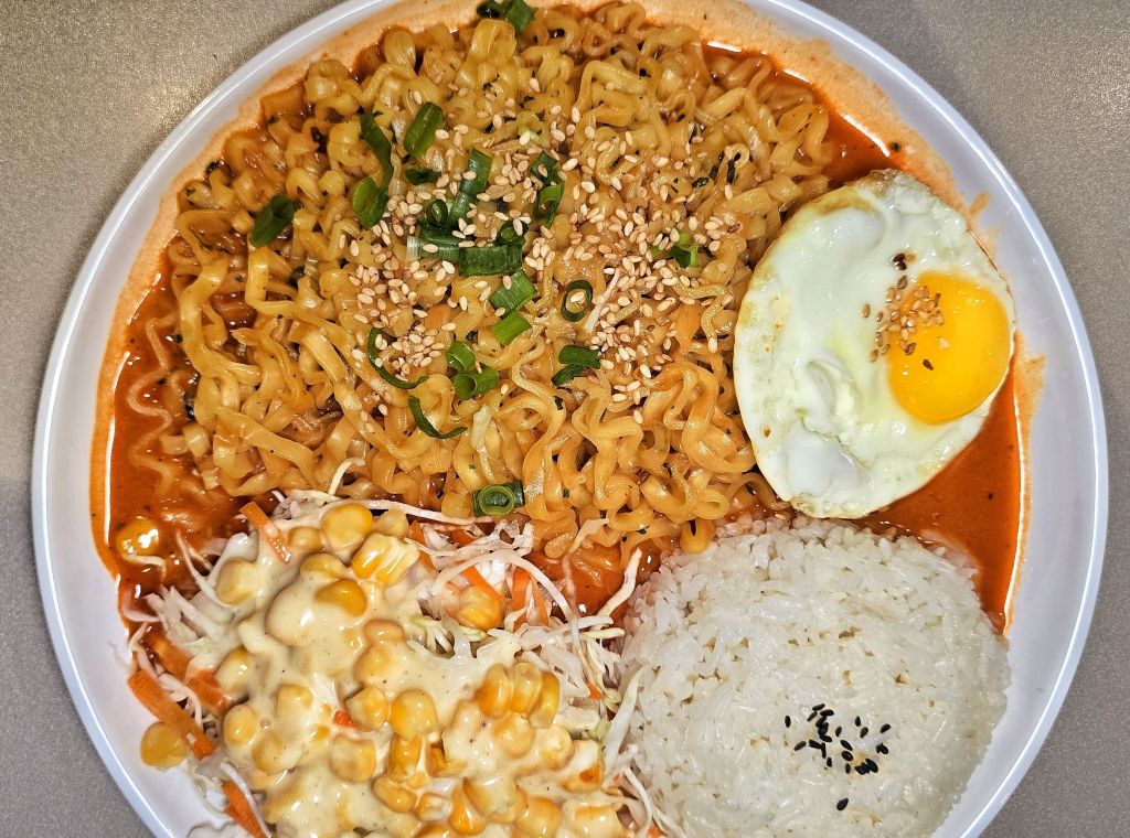 Carbonara coreano do Shiny´s Kitchen Curitiba