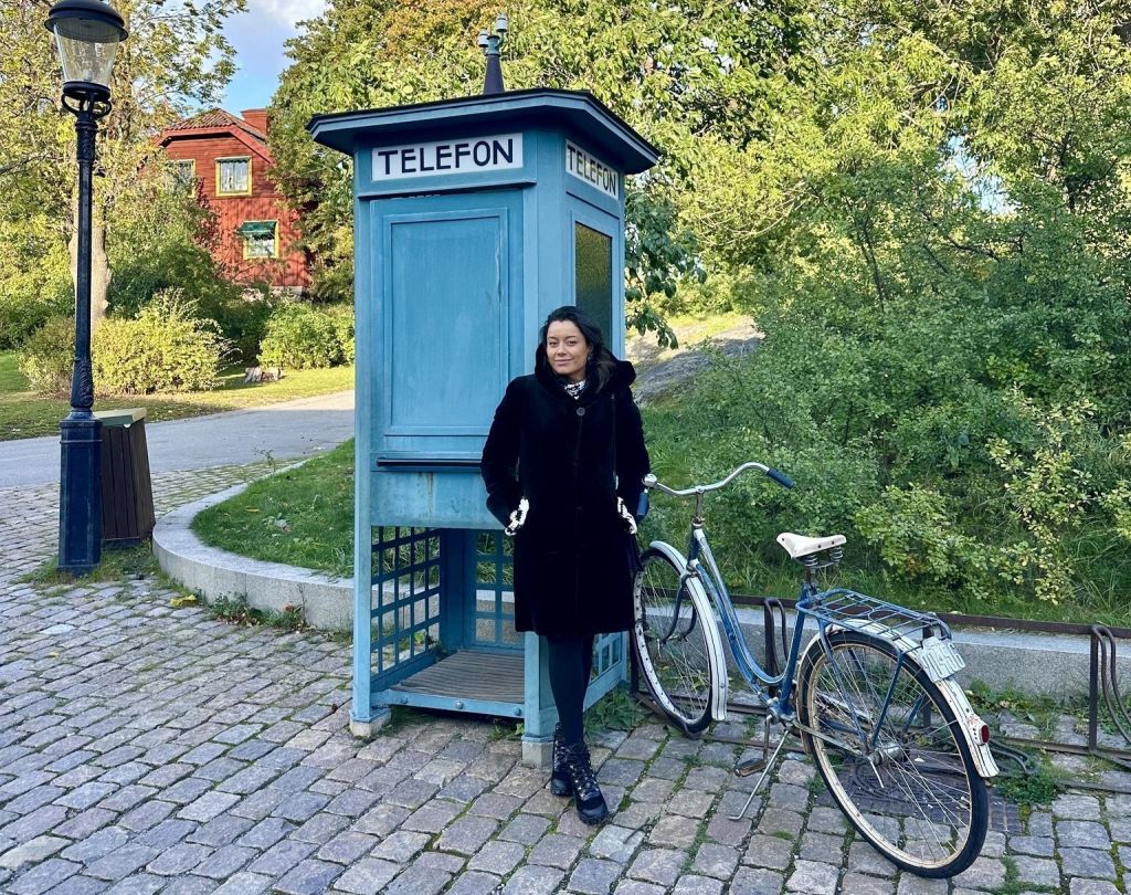 Daniela Filomeno em Skansen, em Estocolmo, o mais antigo museu a céu aberto do mundo