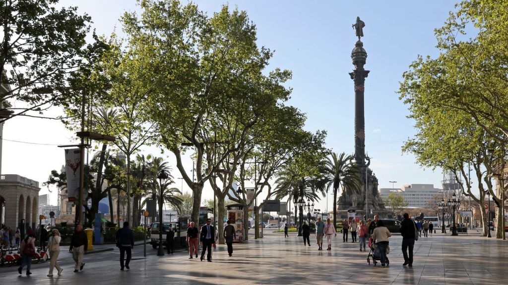 La Rambla, em Barcelona 