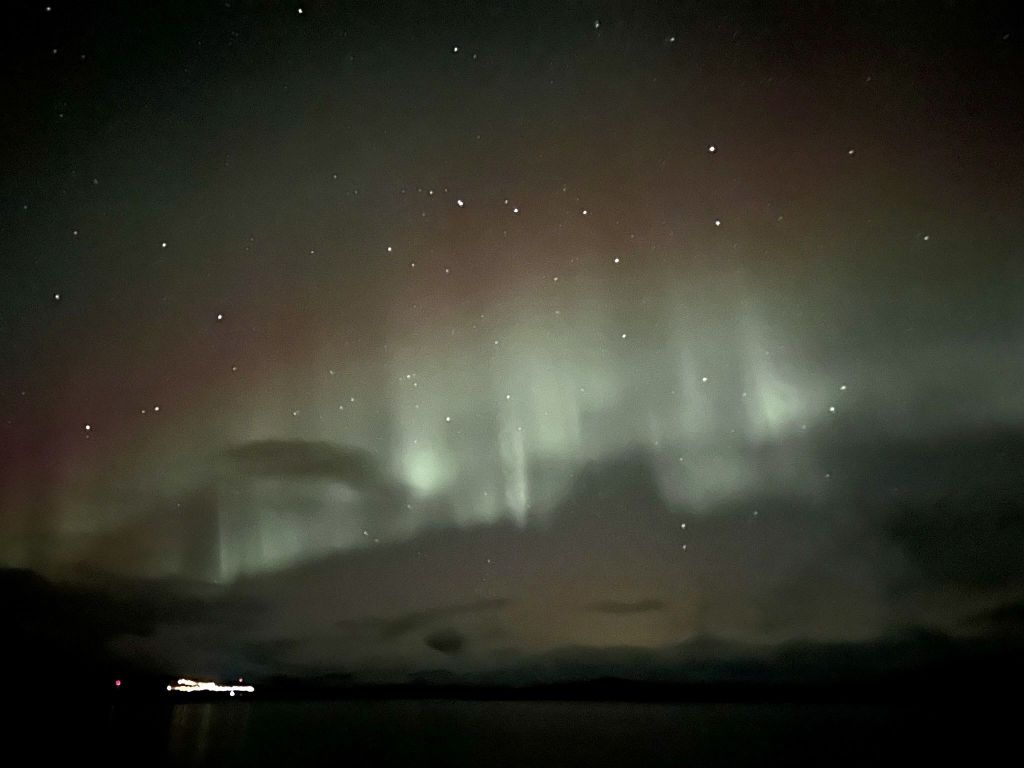 Aurora Boreal vista ao norte da Suécia