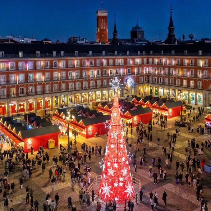 Feira de Natal na Plaza Mayor