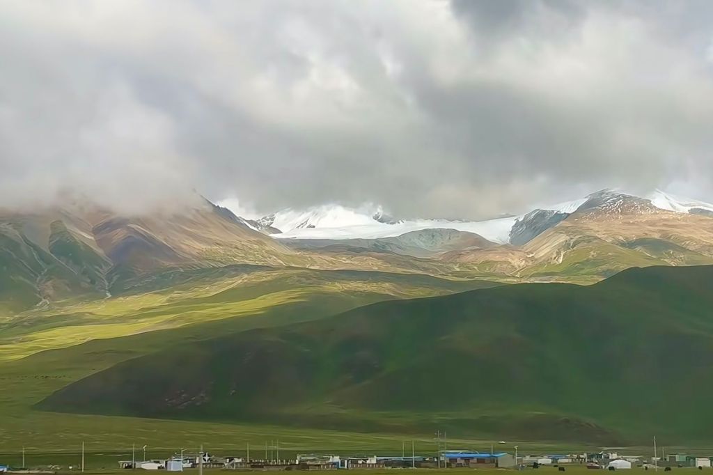 vista da Planície Tibetana do Norte 