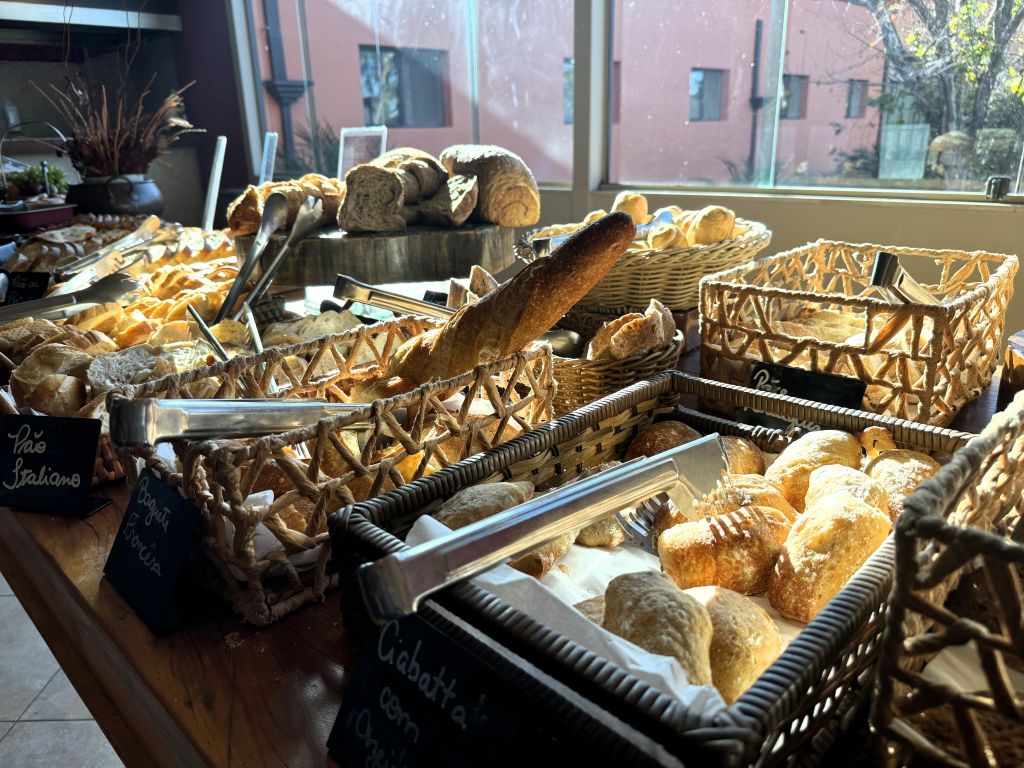 Pães da padaria do Hotel Villa Rossa, em São Roque