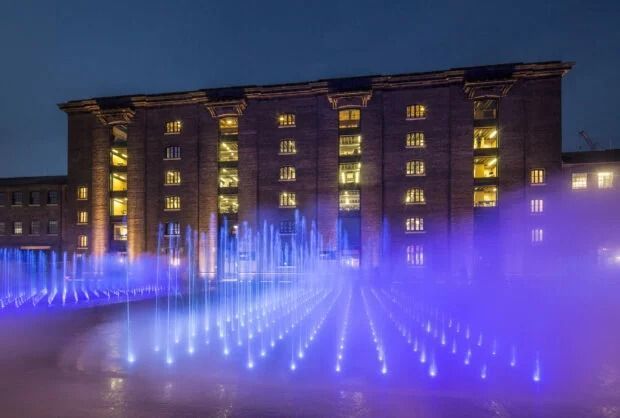 Granary Square fountains