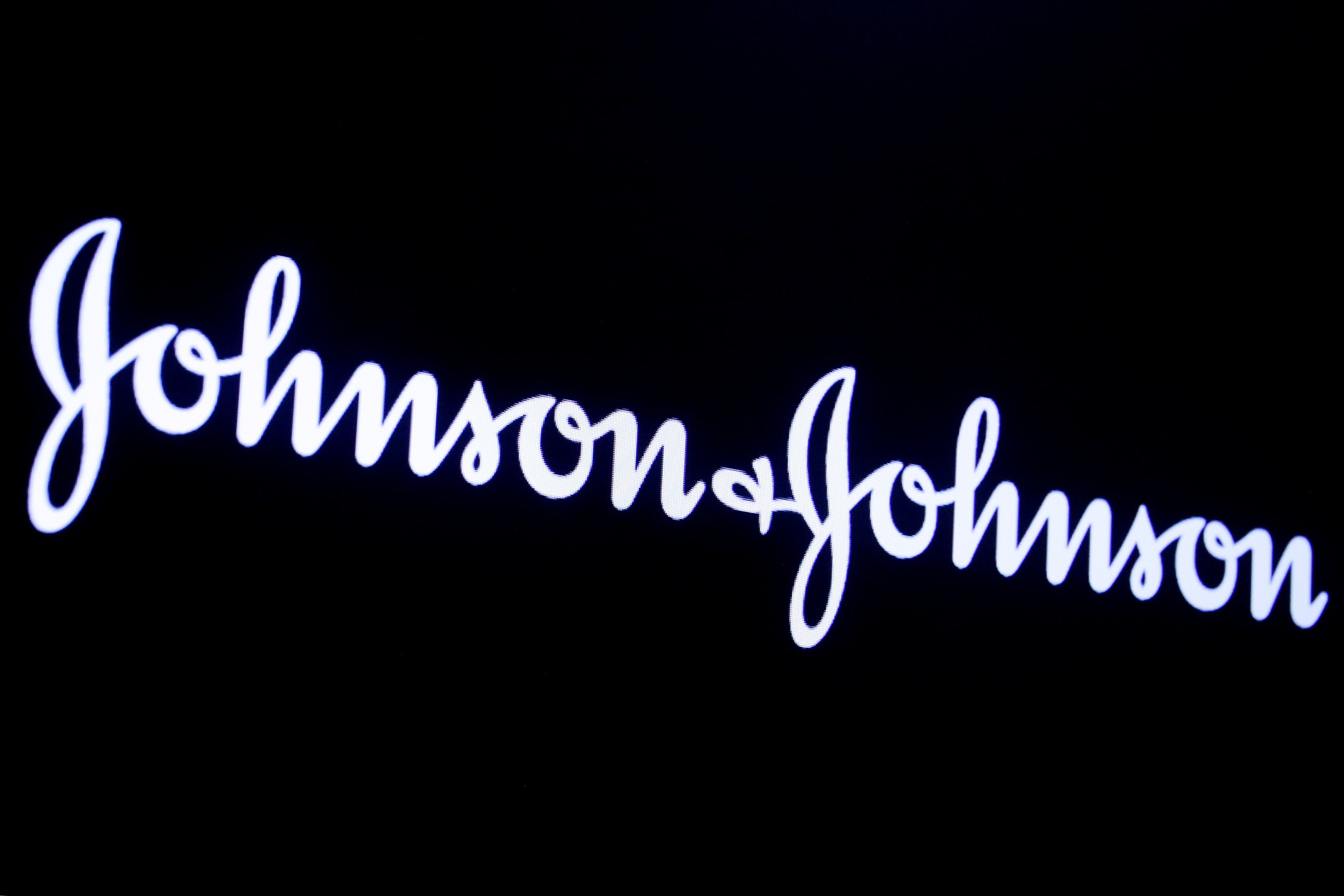 Logo da Johnson & Johnson na Bolsa de Valores de Nova York