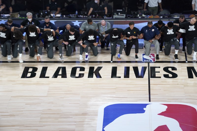 Protesto Black Lives Matter na NBA