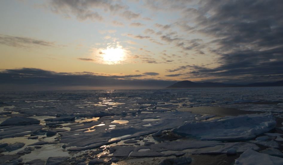 Gelo polar do mar atingiu sua menor extensão em julho em 40 anos