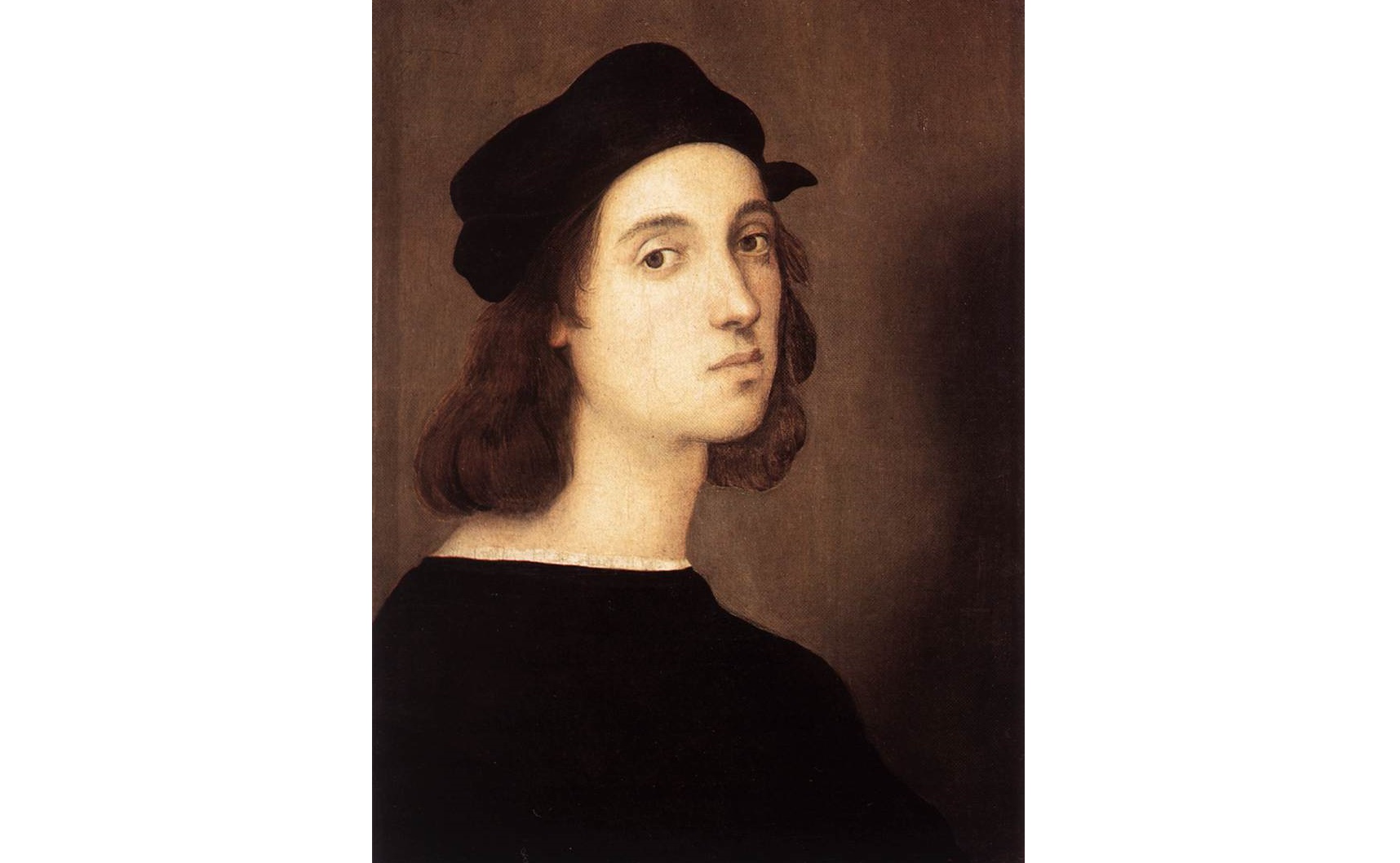 Autorretrato, pintado por Rafael por volta de 1506