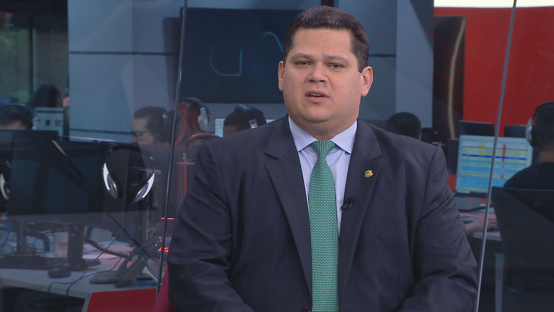 Davi Alcolumbre, presidente do Senado, em entrevista à CNN Brasil