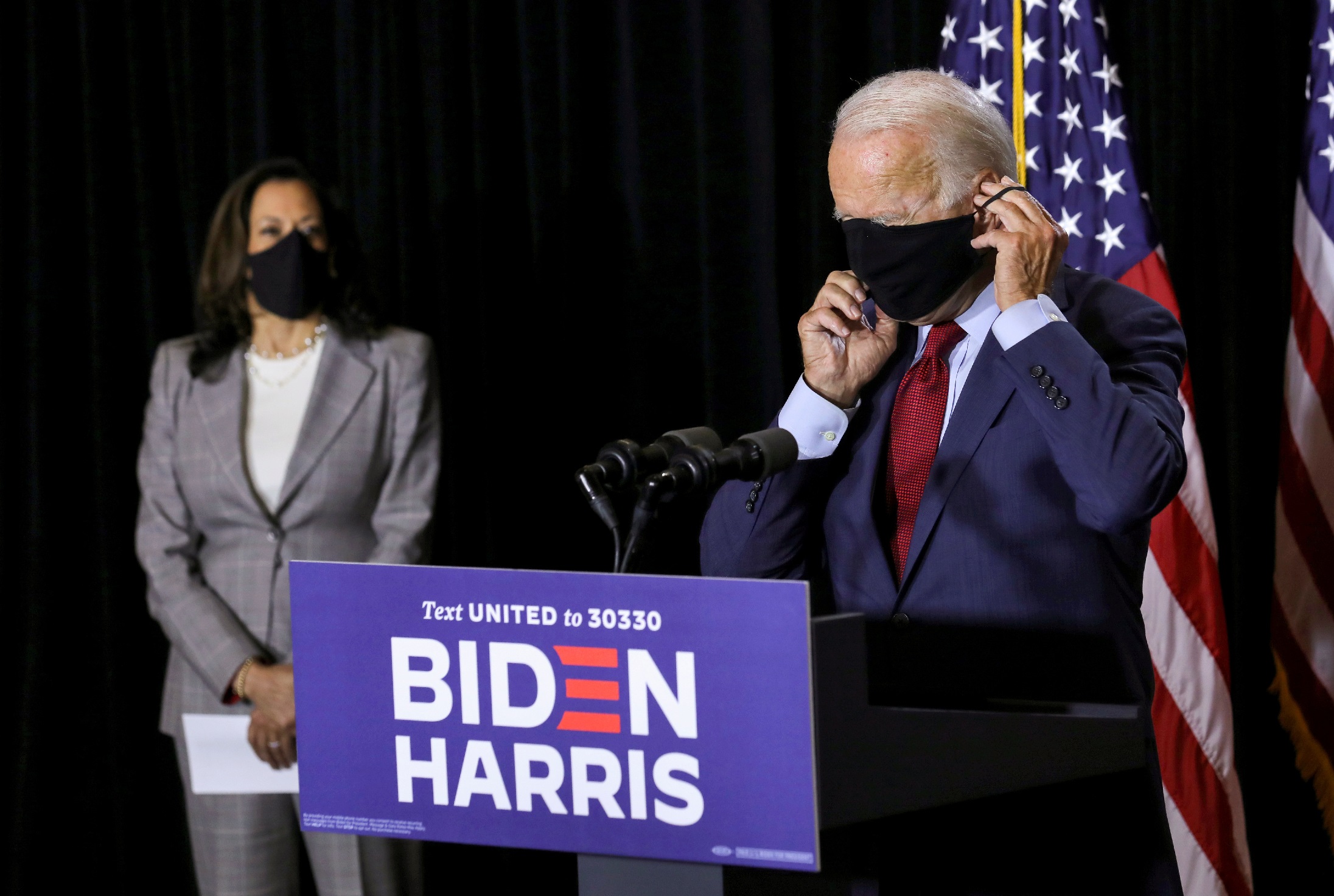 A chapa democrata à Presidência dos EUA, Joe Biden e Kamala Harris
