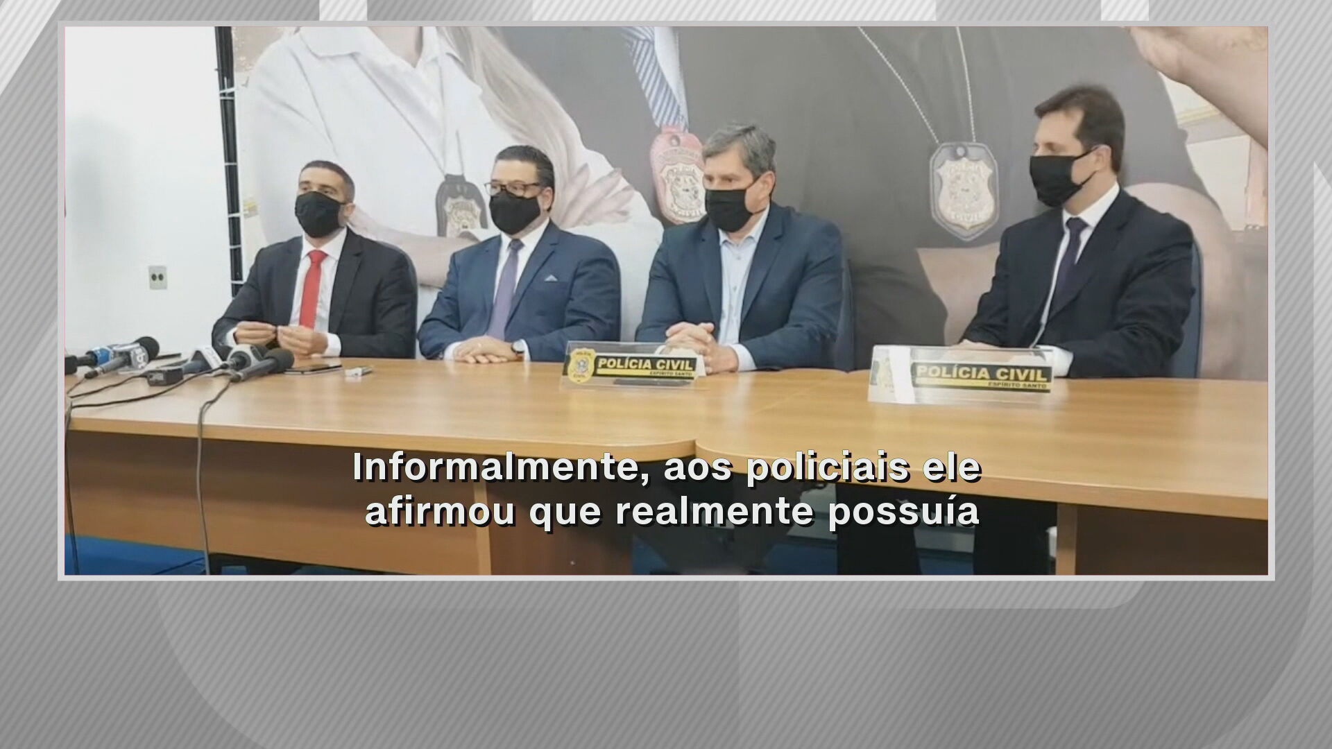 Coletiva de imprensa da Polícia Civil sobre caso de menina estuprada que engravi