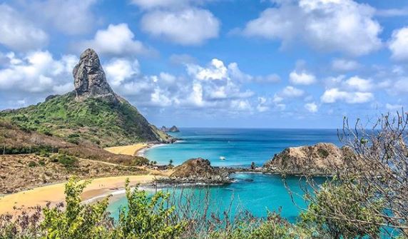 Vista a partir do Forte Nossa Senhora dos Remédios, em Fernando de Noronha