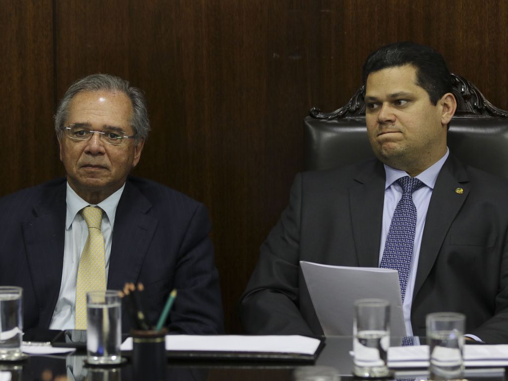 Paulo Guedes e Davi Alcolumbre