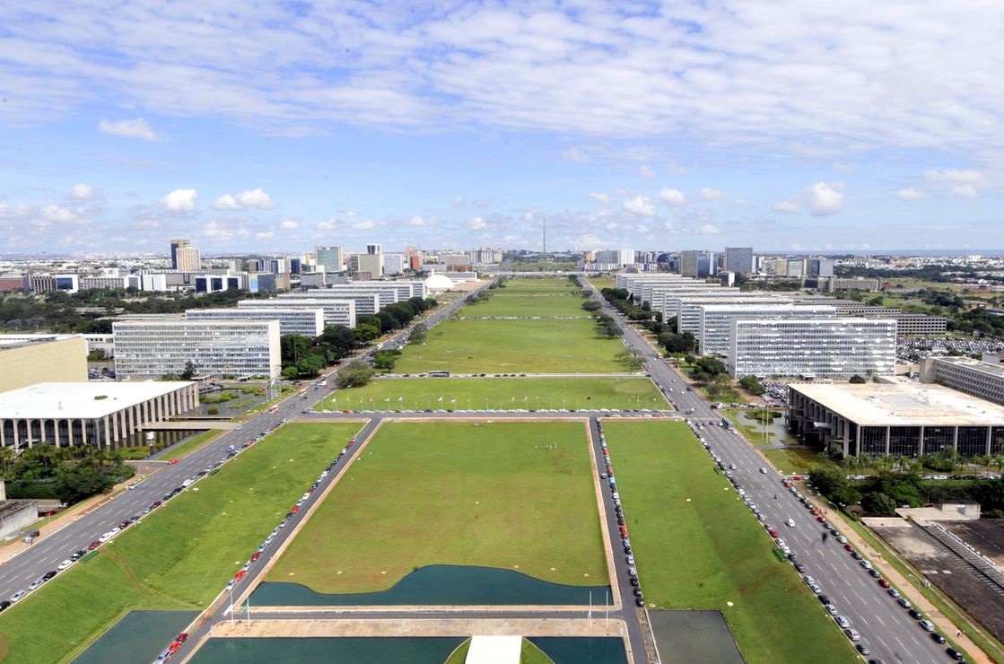 Esplanada dos Ministérios, em Brasília