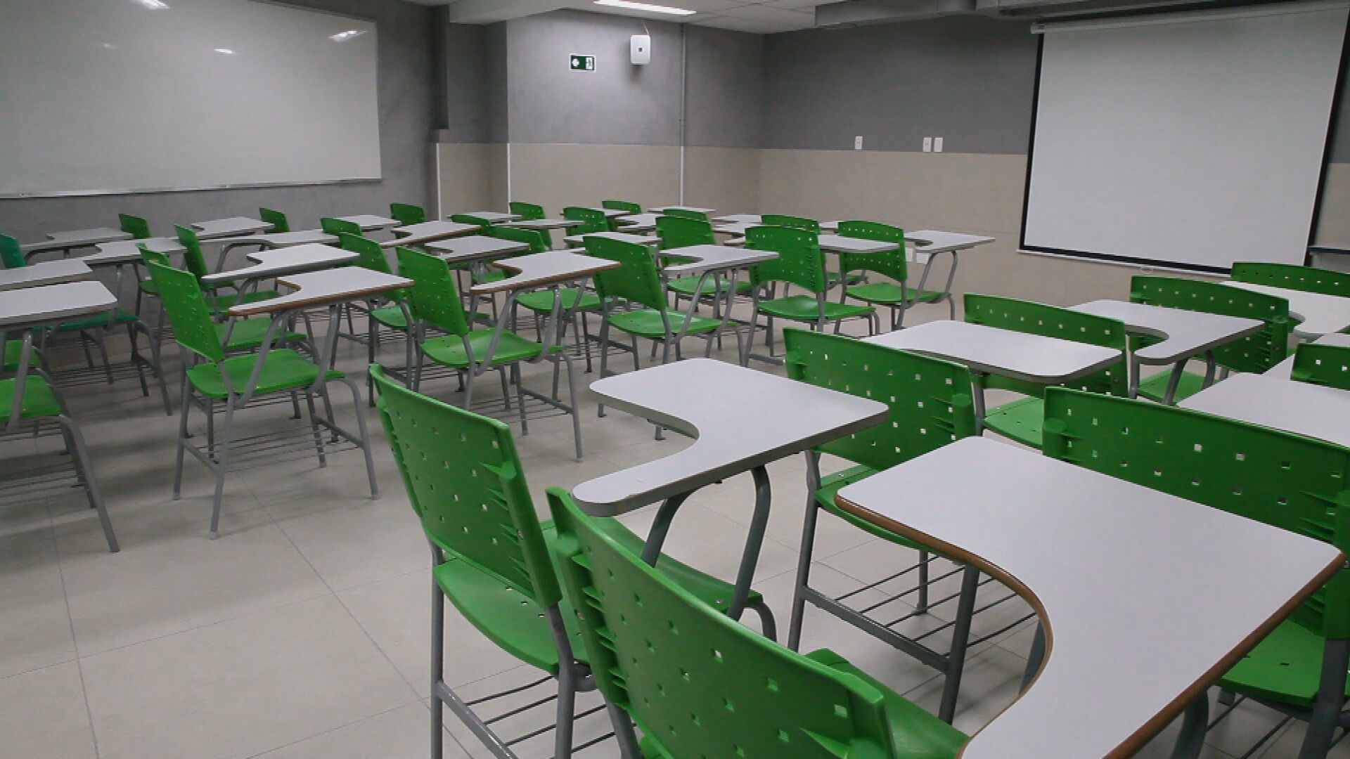 Sala de aula vazia 