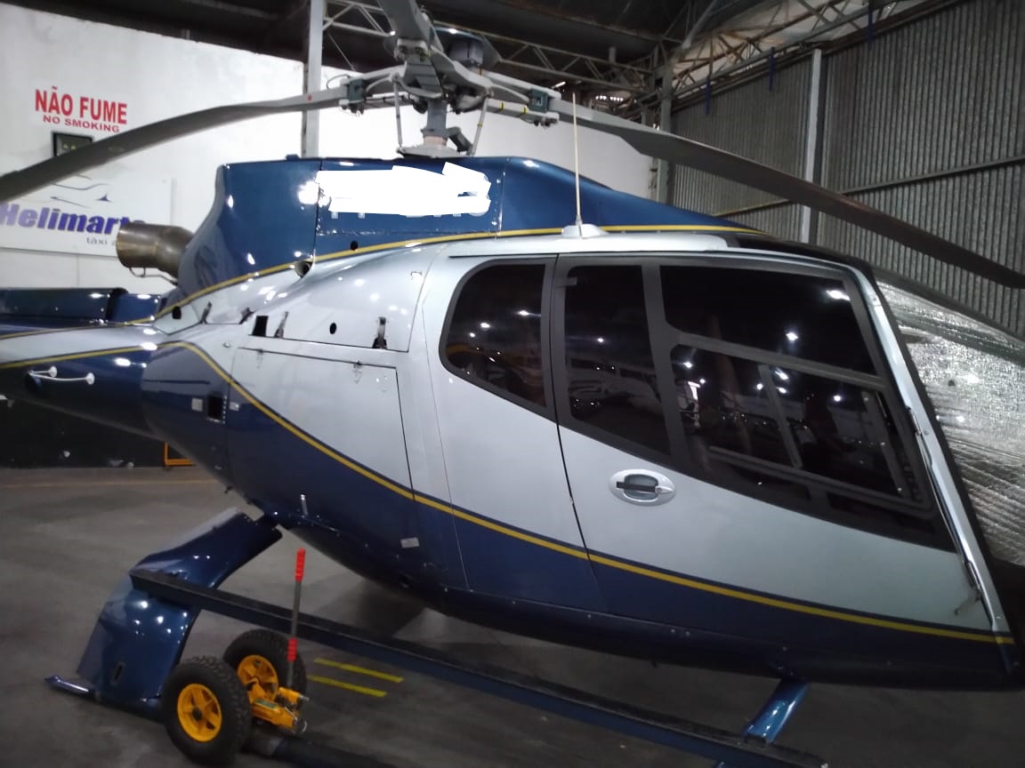 Helicóptero apreendido em operação da Polícia Federal