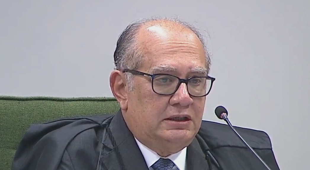 O ministro Gilmar Mendes se emocionou durante sessão do Supremo Tribunal Federal