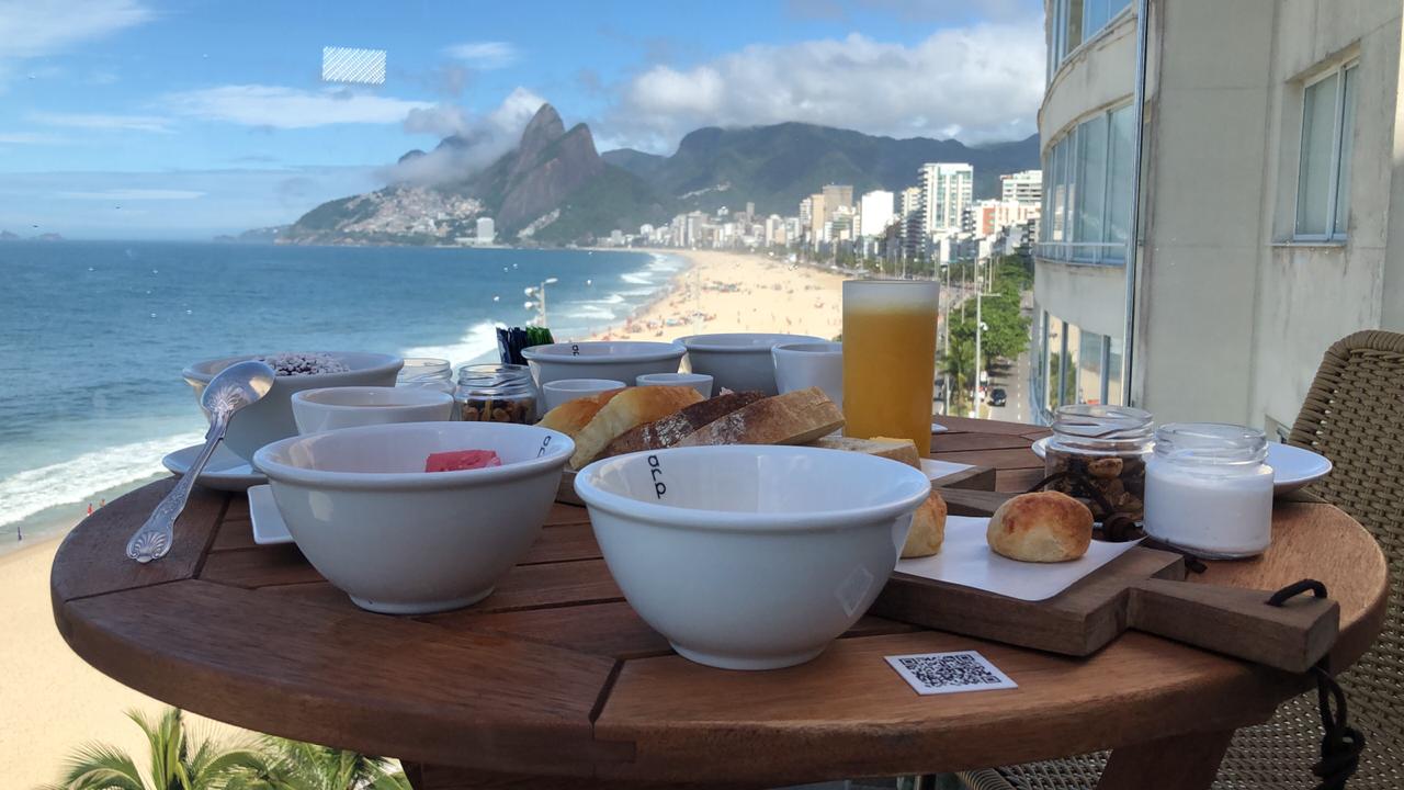 Café da manhã em hotel no Rio de Janeiro