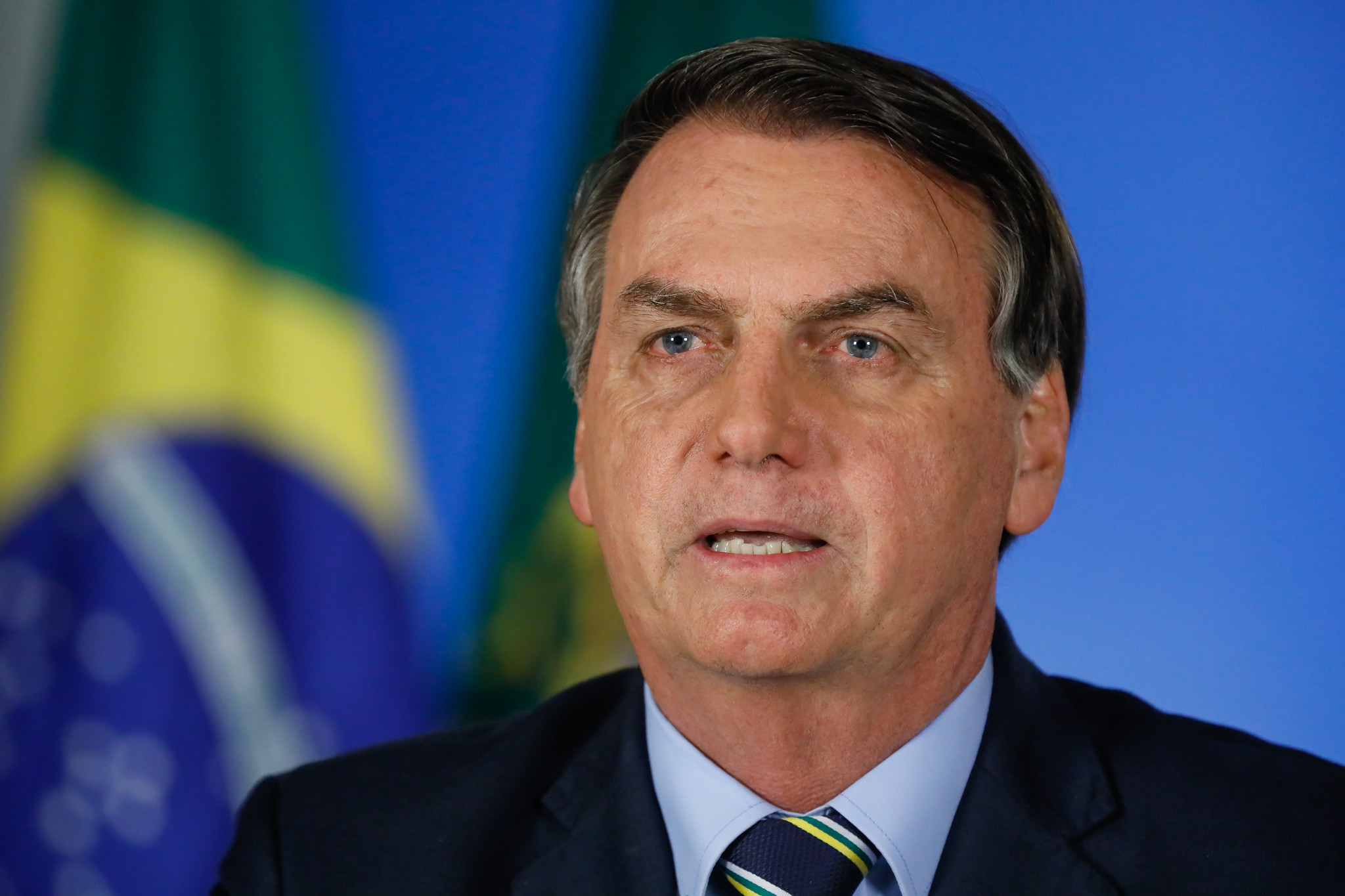 O presidente Jair Bolsonaro faz pronunciamento sobre o novo coronavírus