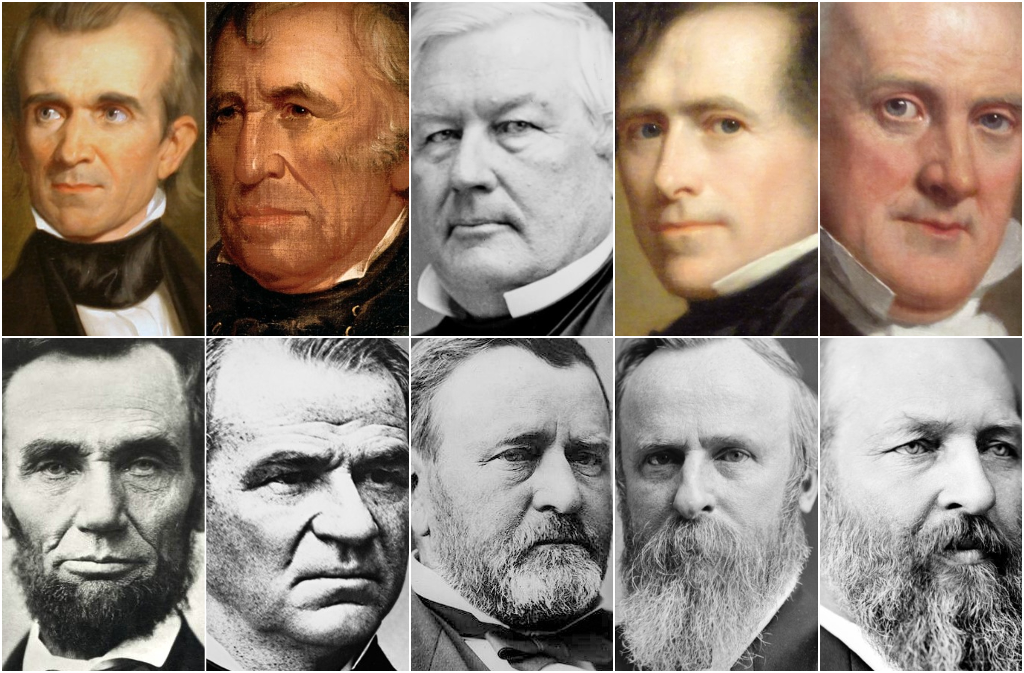 Presidentes dos EUA (11º a 20º)