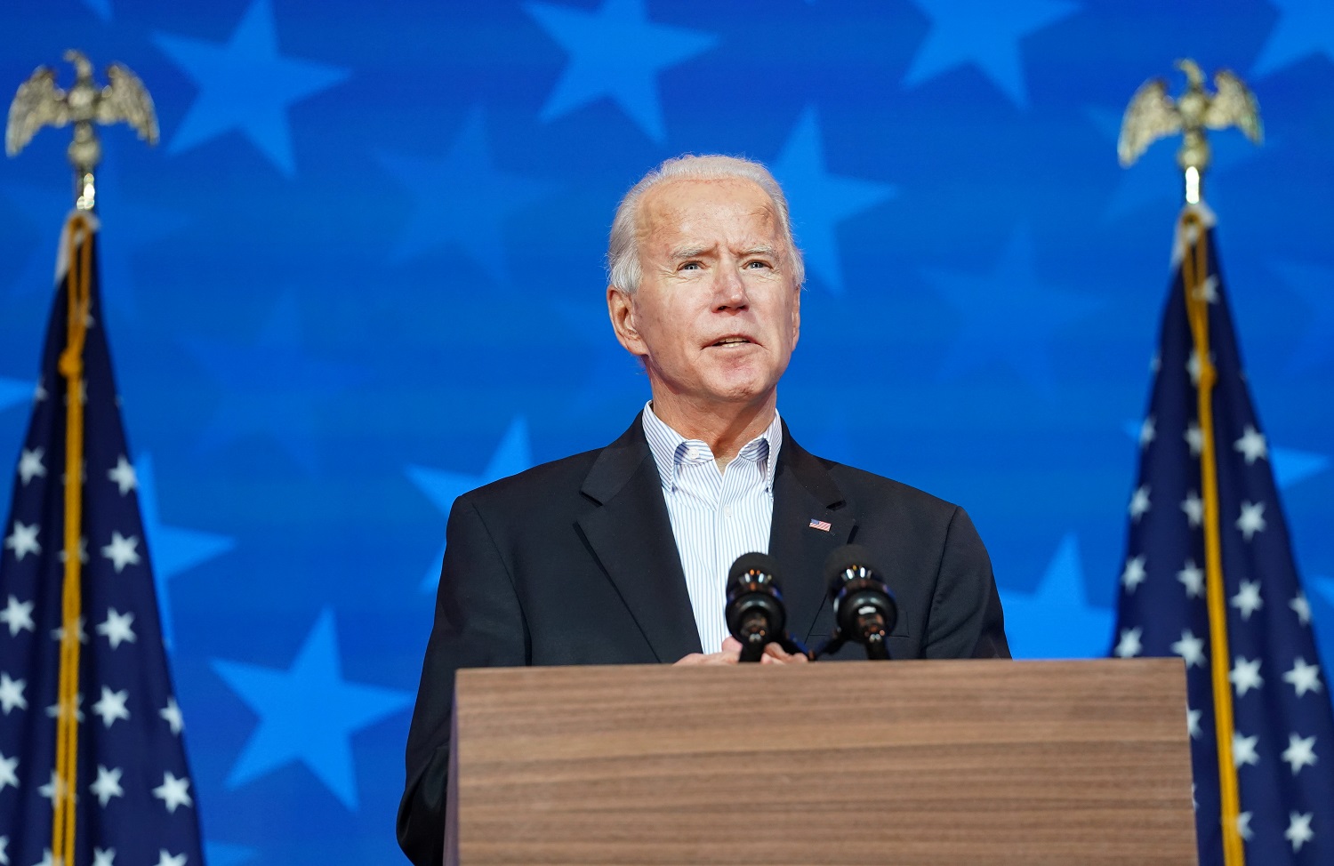 Joe Biden durante discurso nos Estados Unidos