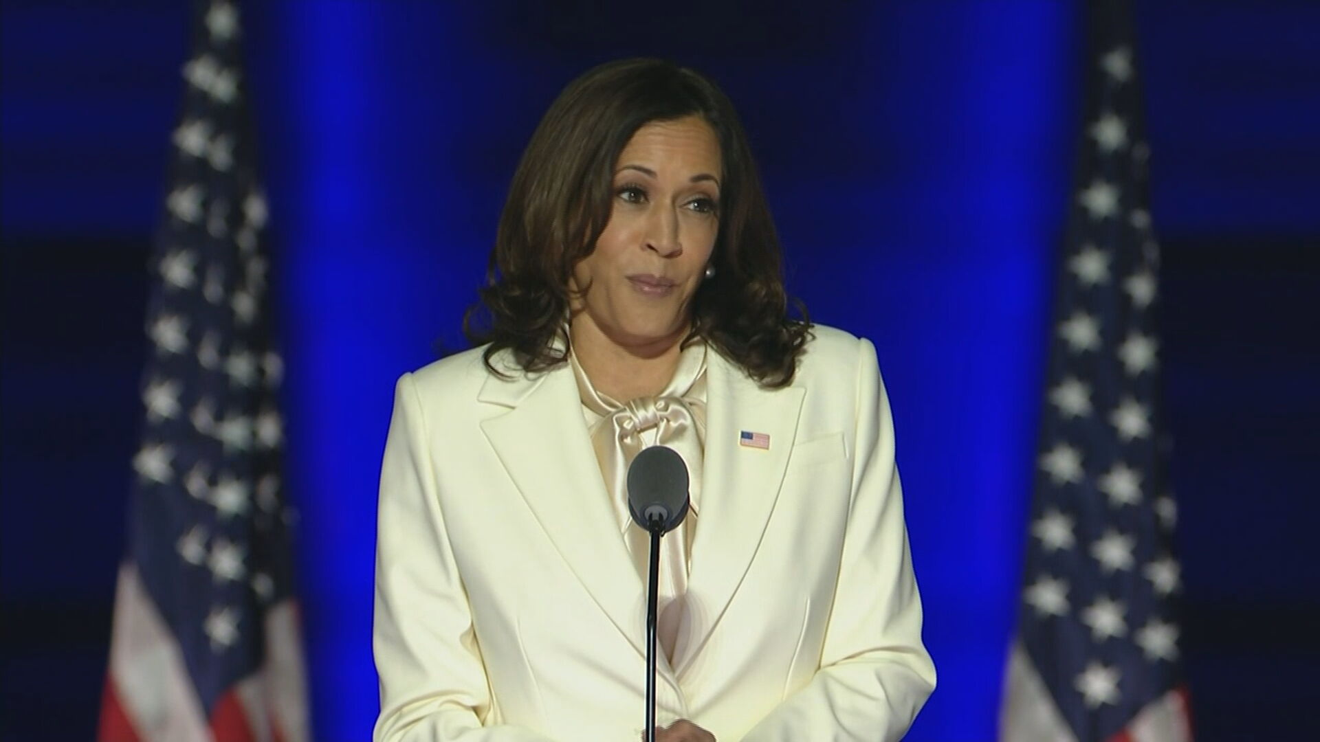 A vice-presidente eleita dos EUA, Kamala Harris (07.nov.2020)