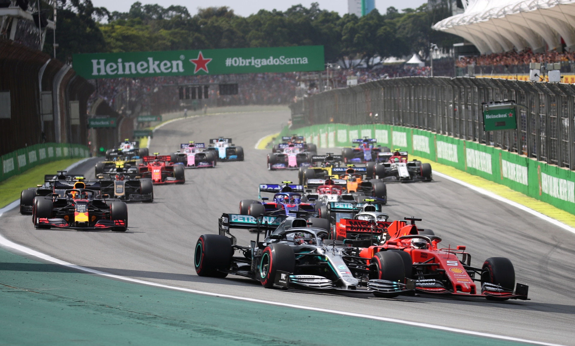 Corrida de F1 no Autódromo de Interlagos, em 2019