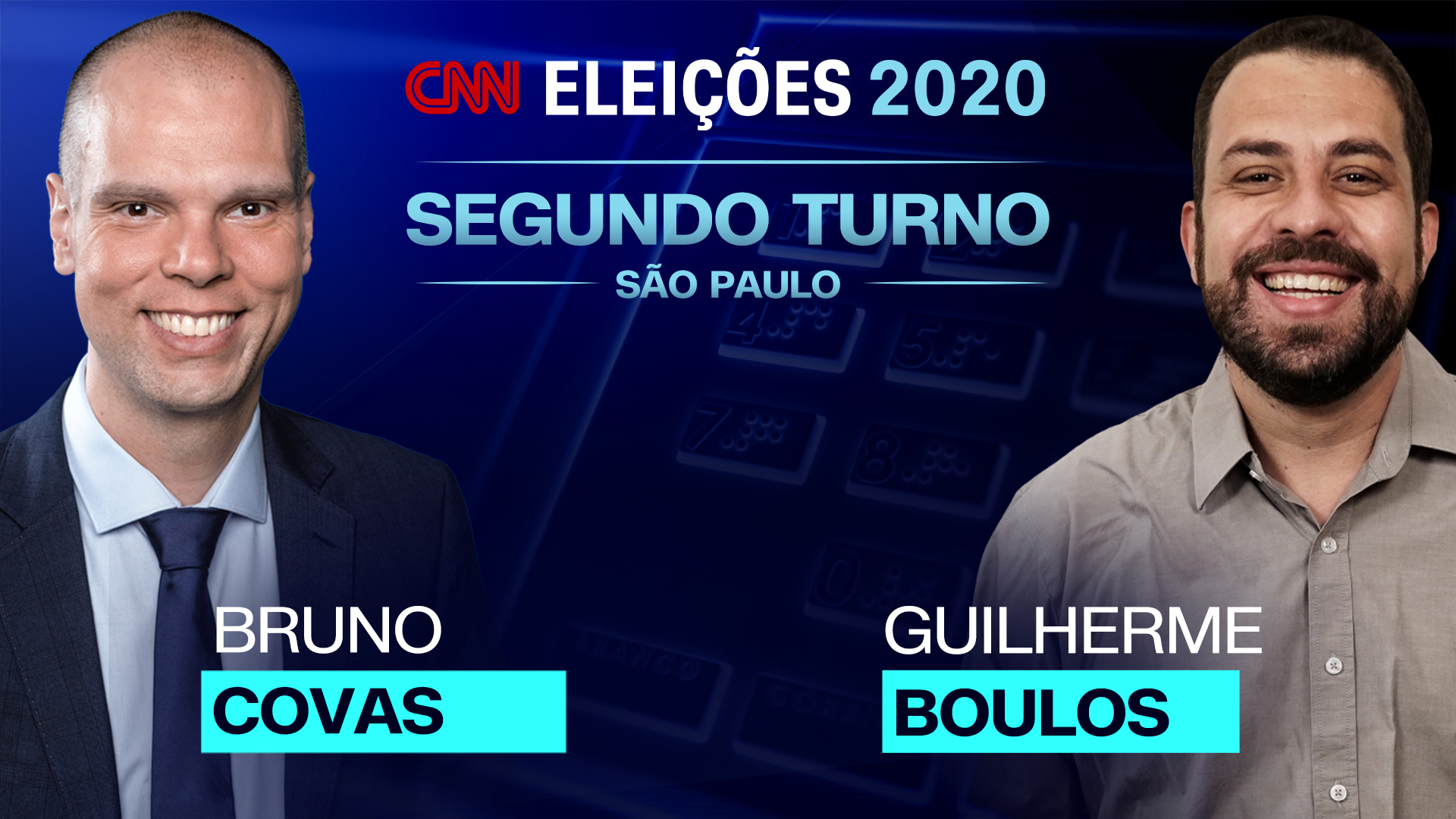 Covas e Boulos participam de debate na CNN nesta segunda-feira (16)