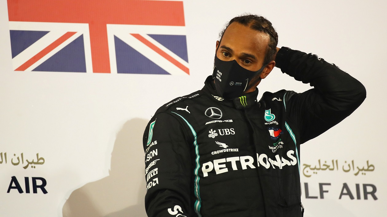 Lewis Hamilton durante Grande Prêmio do Bahrein de Fórmula 1
