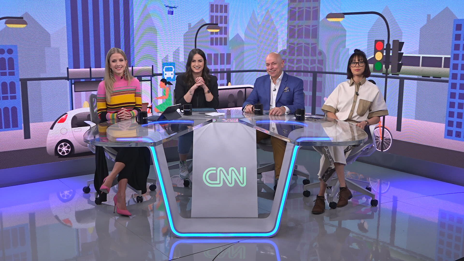 CNN Tonight, talk show apresentado por Mari Palma, Gabriela Prioli e Leandro Kar